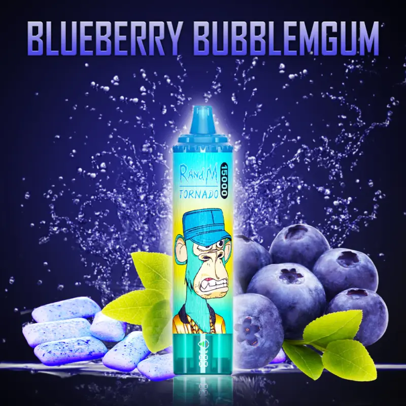RandM Tornado 15000 Blueberry Bubblegum